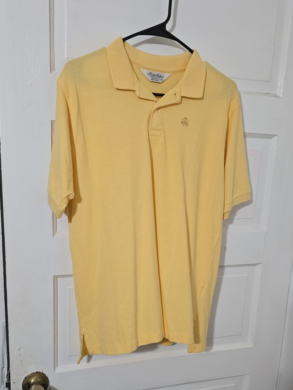 Brooks Brothers Light Yellow Men’s Polo Shirt
